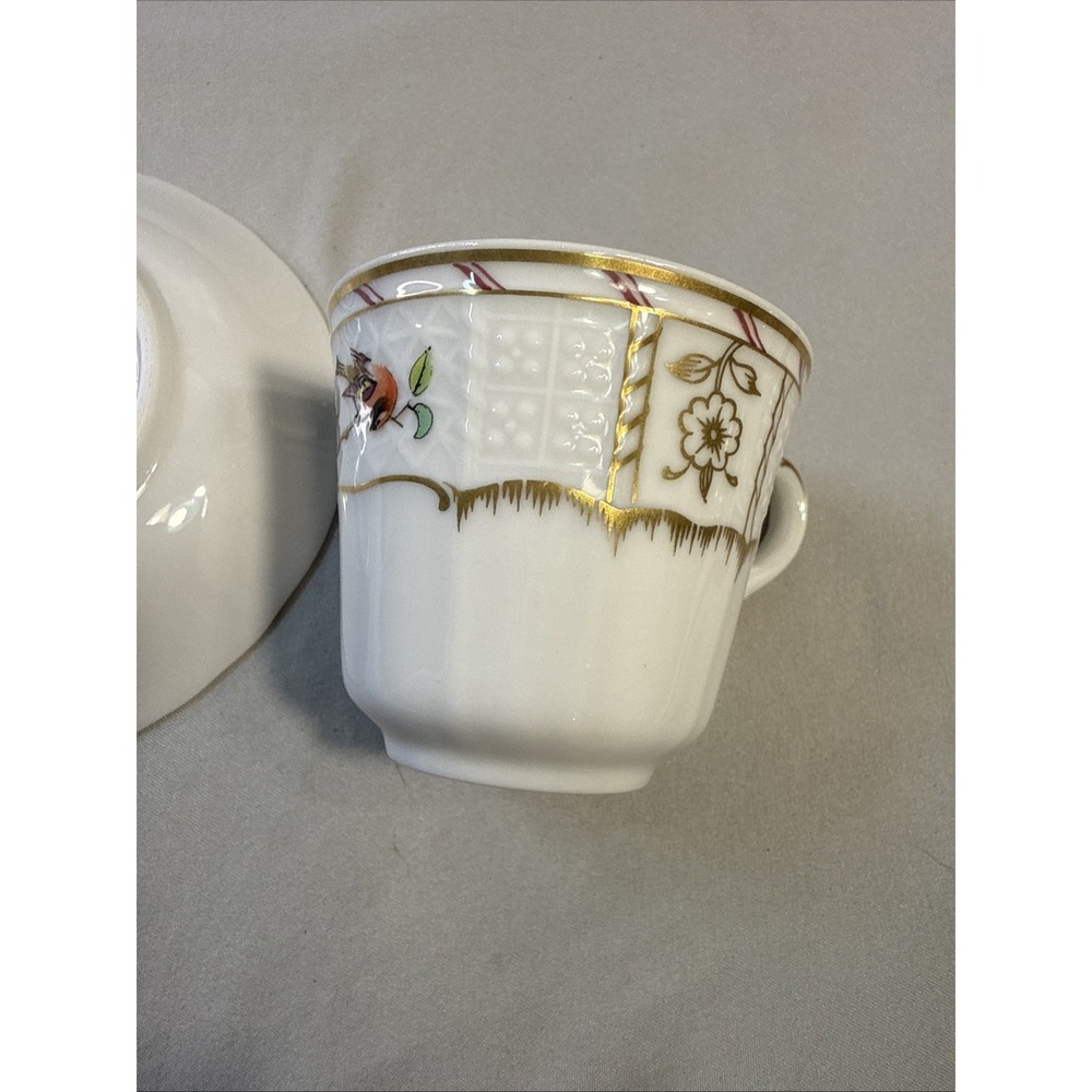 Heinrich Germany "Charlottenburg" Demitasse Cup and Saucer Set - Bird Motif - Picture 6 of 10